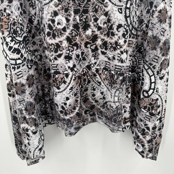 ONE WORLD Unity Tunic Top Size Extra Small NWT Slinky Material Boho Lagenlook - Picture 8 of 13